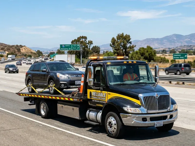 Servicio de grúa en autopista